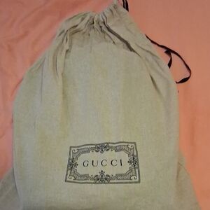 Gucci Beige Drawstring Backpack